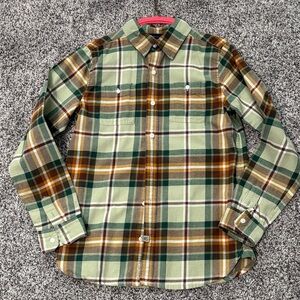 EUC Janie & Jack Long Sleeve Button Down Flannel Size 10
